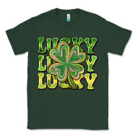 Sports Green Lucky Clover Classic Tee - CowhideDigitalArt