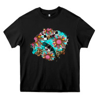 Black race sunflower patches Heavy Core Tee - AdoDesignShop