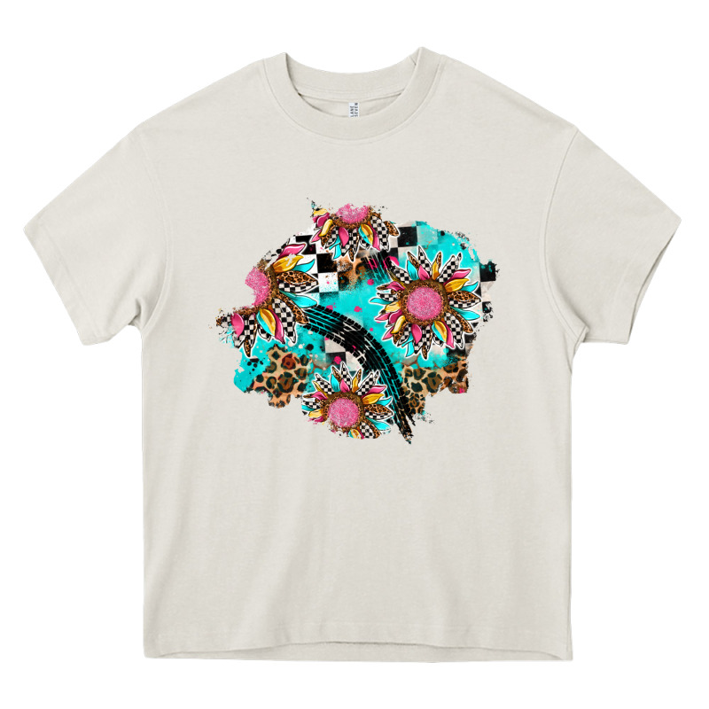 Race Sunflower Patches Heavy Core Tee by AdoDesignShop | Teevron