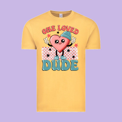 One Loved Dude Vintage Tee Designed By Maliassmallbusiness