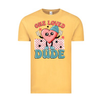 Vintage Mustard one loved dude Vintage Tee - MaliasSmallBusiness