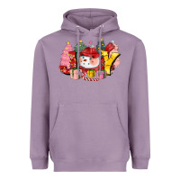 Lavender joy snowman Heavyweight Hoodie - CowGirlArtShop
