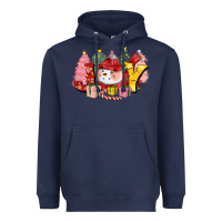 Navy joy snowman Heavyweight Hoodie - CowGirlArtShop