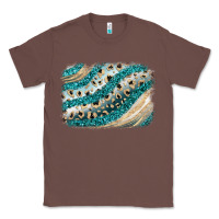 Chestnut turquoise glitter background Classic Tee - JahusDesignShop