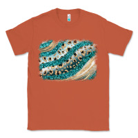 Copper turquoise glitter background Classic Tee - JahusDesignShop