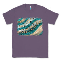 Lavender turquoise glitter background Classic Tee - JahusDesignShop