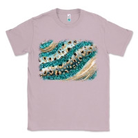 Lilac turquoise glitter background Classic Tee - JahusDesignShop