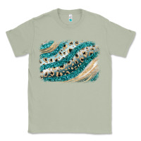 Matcha turquoise glitter background Classic Tee - JahusDesignShop