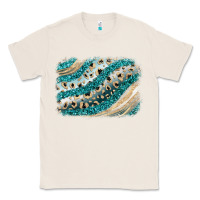 Natural turquoise glitter background Classic Tee - JahusDesignShop