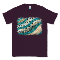 Plum turquoise glitter background Classic Tee - JahusDesignShop