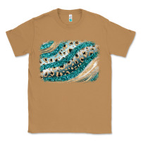 Toasted Coconut turquoise glitter background Classic Tee - JahusDesignShop