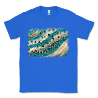 True Royal turquoise glitter background Classic Tee - JahusDesignShop