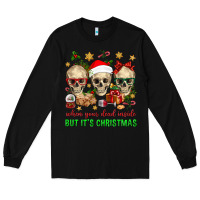 Black When Your Dead Inside But It's Christmas Long Sleeve Tee - BundleAndBundleShop