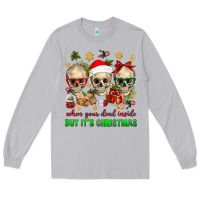 Moon Dust When Your Dead Inside But It's Christmas Long Sleeve Tee - BundleAndBundleShop