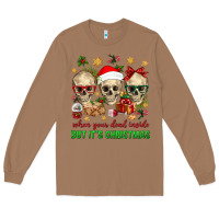 Toasted Coconut When Your Dead Inside But It's Christmas Long Sleeve Tee - BundleAndBundleShop