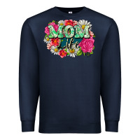 Navy Mom life Premium Sweatshirt - CowGirlArtShop