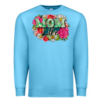 Ocean Blue Mom life Premium Sweatshirt - CowGirlArtShop