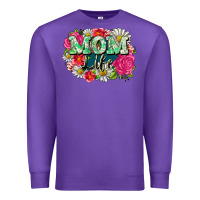 Purple Mom life Premium Sweatshirt - CowGirlArtShop