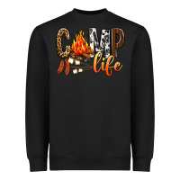 Black Camp Life Heavyweight Sweatshirt - BundleAndBundleShop