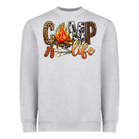 Heather Grey Camp Life Heavyweight Sweatshirt - BundleAndBundleShop