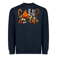 Navy Camp Life Heavyweight Sweatshirt - BundleAndBundleShop