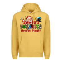Antique Gold santas favorite hockey player Premium Hoodie - CowGirlArtShop