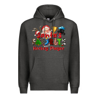 Charcoal Heather santas favorite hockey player Premium Hoodie - CowGirlArtShop