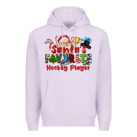 Lilac santas favorite hockey player Premium Hoodie - CowGirlArtShop