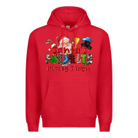 Red santas favorite hockey player Premium Hoodie - CowGirlArtShop