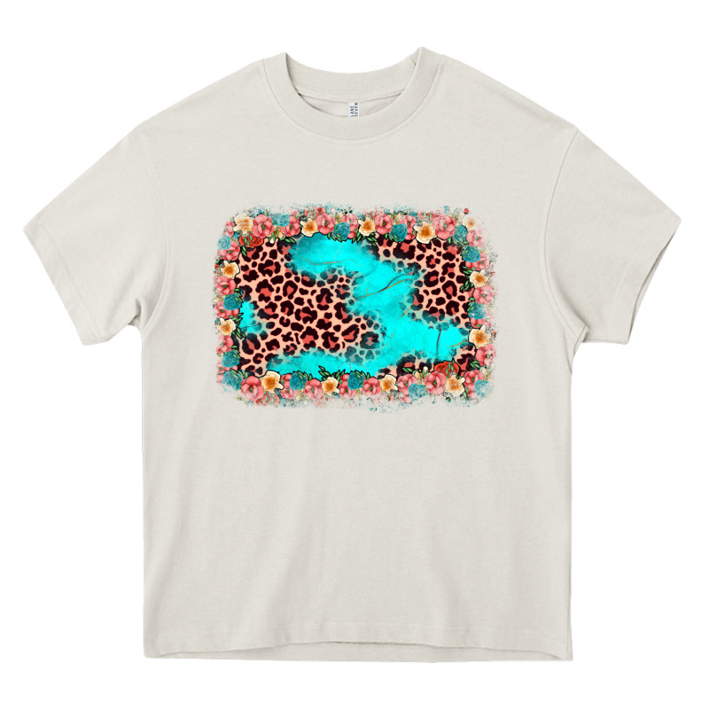 Easter Leopard Turquoise Background Heavy Core Tee by JahusDesignShop | Teevron