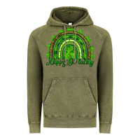 Vintage Olive st. patrick's day happy go lucky Vintage Hoodie - RanaPortraitStore