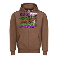 Chestnut Even Witches Need a Marg Zipper Hoodie - texasbilliewilder