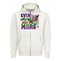 Oatmeal Heather Even Witches Need a Marg Zipper Hoodie - texasbilliewilder