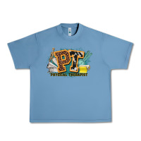Pebble Blue pt physical therapist western Urban Heavy Tee - NancyCooperArtShop