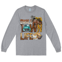 Heather Grey Small Town Life Long Sleeve Tee - BundleAndBundleShop