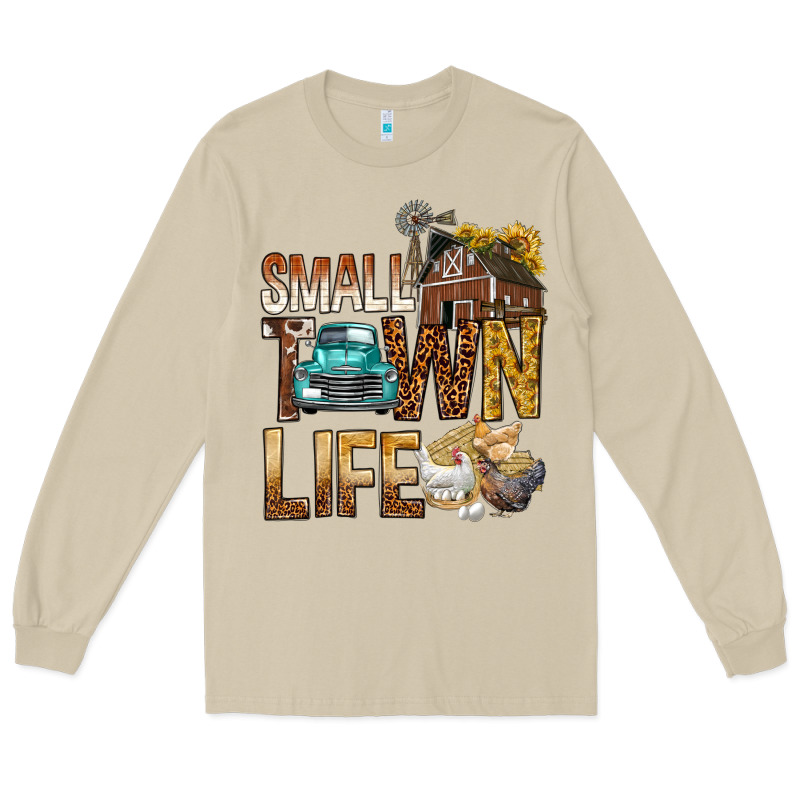 Small Town Life Long Sleeve Tee by BundleAndBundleShop | Teevron