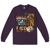 Plum Small Town Life Long Sleeve Tee - BundleAndBundleShop