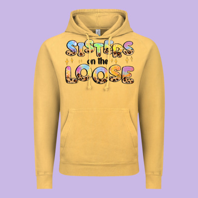 Sisters On The Loose Vintage Hoodie Designed By Maliassmallbusiness