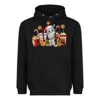 Black hippopotamus coffee cups christmas Heavyweight Hoodie - CowGirlArtShop