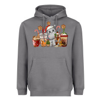 Storm hippopotamus coffee cups christmas Heavyweight Hoodie - CowGirlArtShop