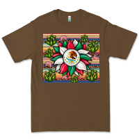Cacao sunflower mexican flag tumbler Premium Tee - JahusDesignShop