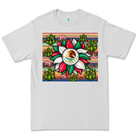 Dove Grey sunflower mexican flag tumbler Premium Tee - JahusDesignShop
