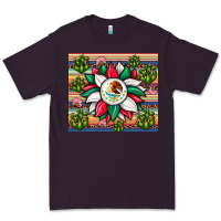 Plum sunflower mexican flag tumbler Premium Tee - JahusDesignShop