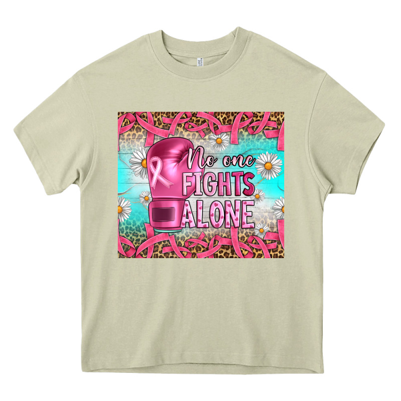 Breast Cancer  No One Fıghts Alone Tumbler Heavy Core Tee by Artiststas | Teevron