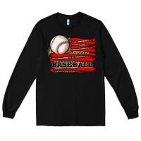 Black leopard baseball flag Long Sleeve Tee - JahusDesignShop