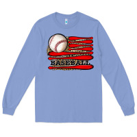 Colony Blue leopard baseball flag Long Sleeve Tee - JahusDesignShop