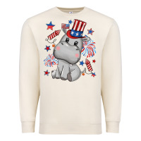 Sandshell fourth of july hippopotamus Premium Sweatshirt - CowGirlArtShop