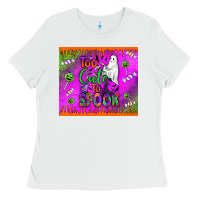 White too cute to spook Ladies Tee - BundleAndBundleShop