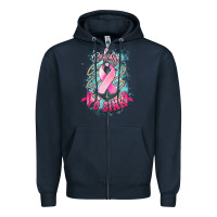 Navy refuse to sink cancer anchor Zipper Hoodie - NancyCooperArtShop