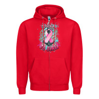 Red refuse to sink cancer anchor Zipper Hoodie - NancyCooperArtShop